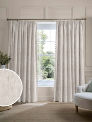 Laura Ashley Natural Whinfell Made to Measure Door Curtains - Image 1 of 10
