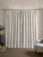 Laura Ashley Natural Whinfell Made to Measure Door Curtains - Image 3 of 10