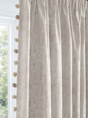 Laura Ashley Natural Whinfell Made to Measure Door Curtains - Image 9 of 10