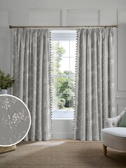 Laura Ashley Grey Pussy Willow Made to Measure Door Curtains - Image 1 of 10