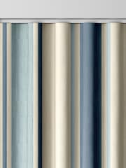 Laura Ashley Blue Awning Stripe Made to Measure Door Curtains - Image 8 of 9