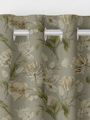 Laura Ashley Green Gosford Made to Measure Door Curtains - Image 8 of 10