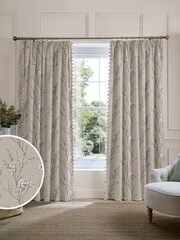 Laura Ashley Natual Pussy Willow Made to Measure Door Curtains - Image 1 of 10