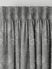 Laura Ashley Grey Josette Made to Measure Door Curtains - Image 6 of 10