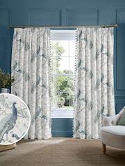 Laura Ashley Blue Belvedere Made to Measure Door Curtains - Image 1 of 10