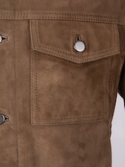 Lakeland Leather Brown Suede Milburn Jacket - Image 4 of 7
