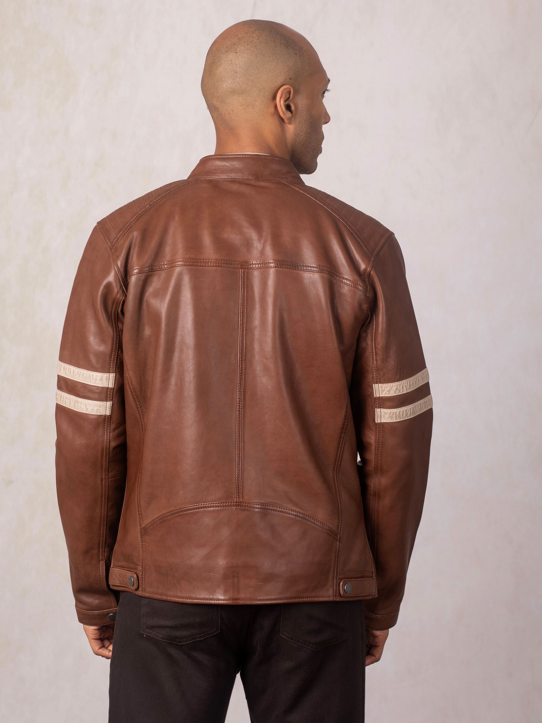 Buy Lakeland Leather Brown Charlie II Racer Jacket from Next USA