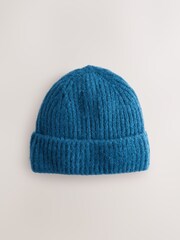Teal Blue Fluffy Beanie (1-16yrs) - Image 1 of 3