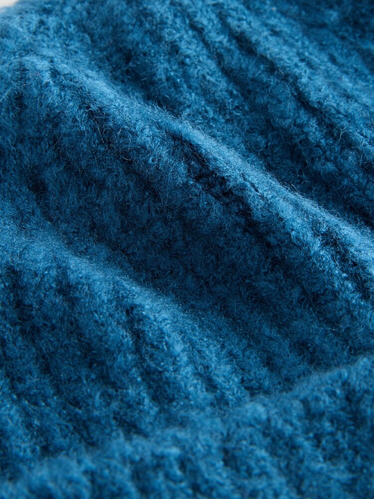 Teal Blue Fluffy Beanie (1-16yrs) - Image 3 of 3