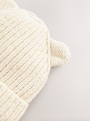 Cream 3D Ear Beanie (3mths-10yrs) - Image 2 of 3