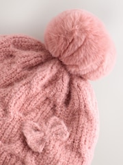 Pink Beanie Gloves And Scarf Set (3-16yrs) - Image 7 of 8
