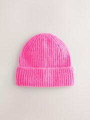 Fluro Pink Fluffy Beanie (1-16yrs) - Image 1 of 3