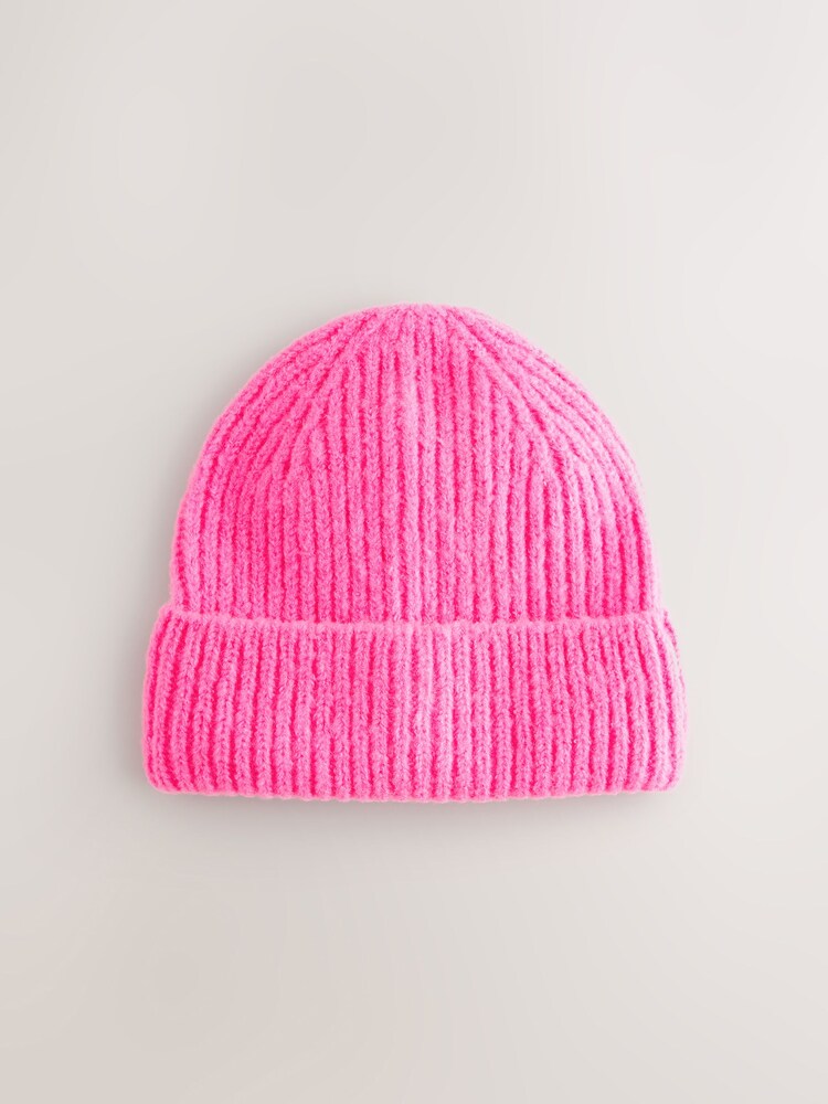 Fluro Pink Fluffy Beanie (1-16yrs) - Image 1 of 3