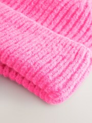 Fluro Pink Fluffy Beanie (1-16yrs) - Image 2 of 3