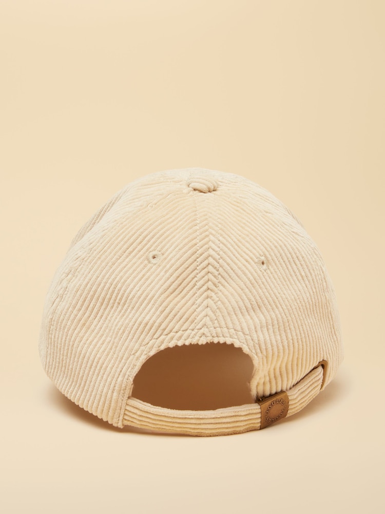 Joules Chadwick Cream Corduroy Unisex Baseball Cap - Image 2 of 4