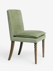 Laura Ashley Set of 2 Stretton Chenille Hedgerow Green Nordan Dining Chairs - Image 4 of 6
