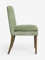 Laura Ashley Set of 2 Stretton Chenille Hedgerow Green Nordan Dining Chairs - Image 5 of 6