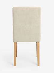 Laura Ashley Set of 2 Baron Chenille Hazelnut Natural Nordan Dining Chairs - Image 6 of 6