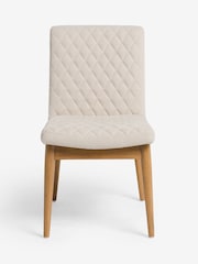 Set of 2 Pebble Atlas Dark Wood Leg Dining Chairs - Image 3 of 6