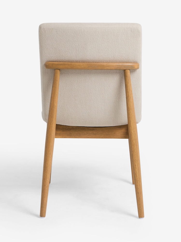 Set of 2 Pebble Atlas Dark Wood Leg Dining Chairs - Image 6 of 6