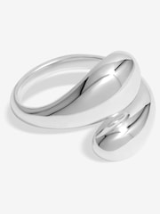 Simply Silver Silver Tone 925 Statement Wrap Polished Ring - Image 1 of 2