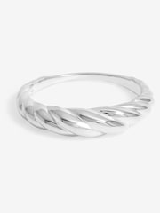 خاتم مصقول بملمس مميز عيار 925 من Simply Silver - صورة 1 من 2