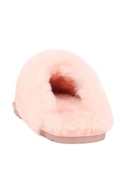 Jones Bootmaker Pink Bella Rose Sheepskin Mules Slippers - Imagem 3 de 5