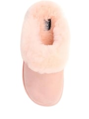Jones Bootmaker Pink Bella Rose Sheepskin Mules Slippers - Imagem 4 de 5