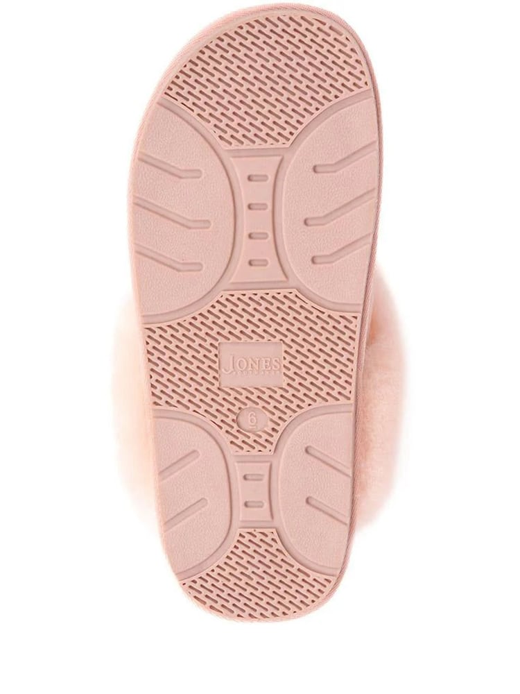 Jones Bootmaker Pink Bella Rose Sheepskin Mules Slippers - Imagem 5 de 5