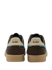 Marrón oscuro con tonos océano y suela color hueso - Zapatillas de deporte para mujer Viper de Gola - Imagen 3 de 4