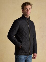 Joules Maynard Black Diamond Quilted Jacket - Image 1 of 10