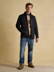 Joules Maynard Black Diamond Quilted Jacket - Image 3 of 10
