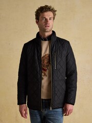 Joules Maynard Black Diamond Quilted Jacket - Image 4 of 10