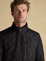 Joules Maynard Black Diamond Quilted Jacket - Image 8 of 10