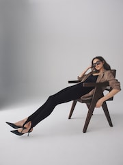 The Set Black 2 Pack Ponte Stirrup Leggings - Image 1 of 9