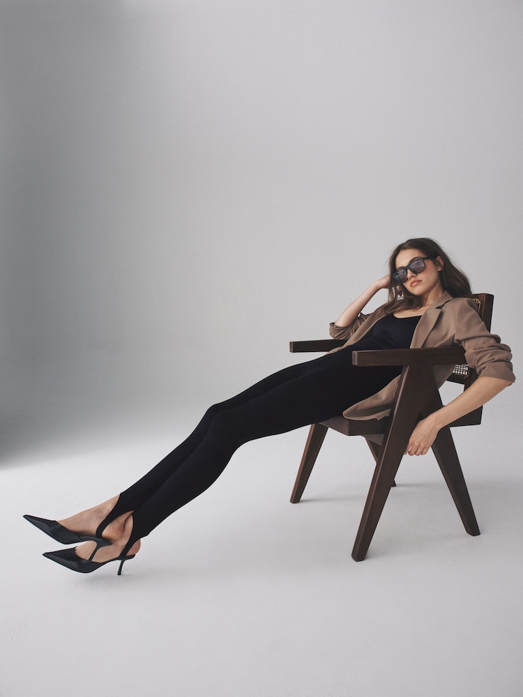 The Set Black 2 Pack Ponte Stirrup Leggings - Image 1 of 9