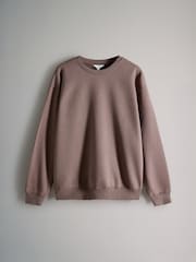 The Set Chocolate Brown/Taupe Brown/Dusty Pink/Cream 4 Pack Relaxed Crew Neck Sweatshirt - Image 3 of 7
