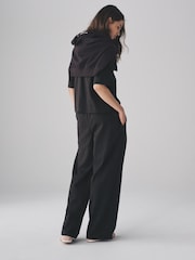 The Set Brown/Black 2 Pack Wide Leg Interlock Joggers - Image 7 of 12