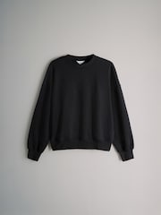 The Set Brown/Black 2 Pack Heavyweight Premium Crew Neck Sweatshirt - Image 9 of 11