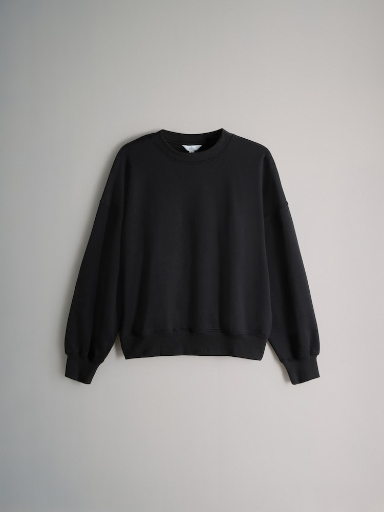 The Set Brown/Black 2 Pack Heavyweight Premium Crew Neck Sweatshirt - Image 9 of 9