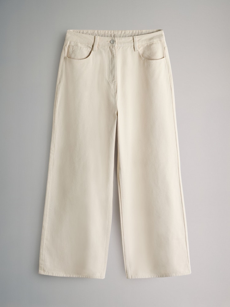 The Set Cream/Chocolate Brown 2 Pack Straight Leg Jeans - Image 2 of 5