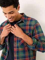 FatFace Rye Multi coloured Long Sleeve Buffalo Check Shirt - Image 3 of 5