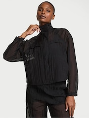Victoria's Secret Black VSX Sheer Ripstop Jacket - Image 1 of 3