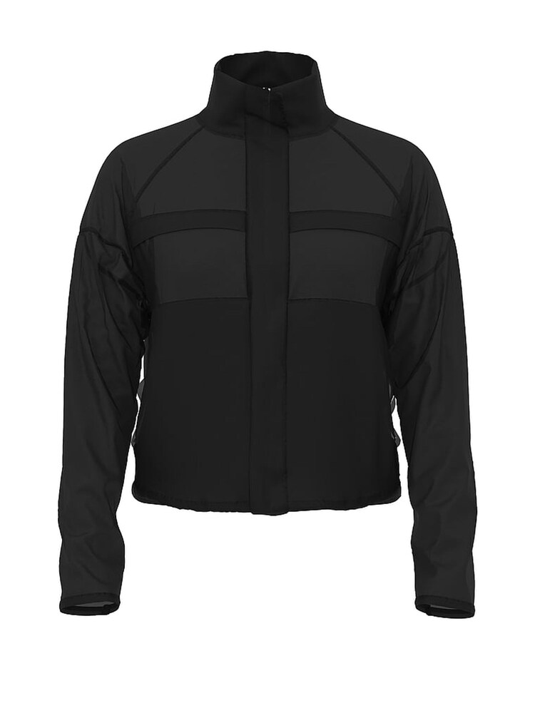 Victoria's Secret Black VSX Sheer Ripstop Jacket - Image 3 of 3 Victoria's Secret Black VSX Sheer Ripstop Jacket - Image 3 of 3