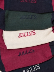 Joules Everyday Navy Heritage 5 Pack Ankle Socks - Image 3 of 3