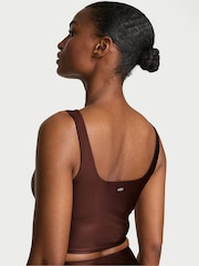 Victoria's Secret Ganache Brown VSX GlossyTech™ Square Neck Bra Top - Image 2 of 3