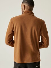 Regatta Brown Mens Thompson Lightweight Half Zip Fleece - Image 2 of 7