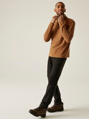Regatta Brown Mens Thompson Lightweight Half Zip Fleece - Image 3 of 7