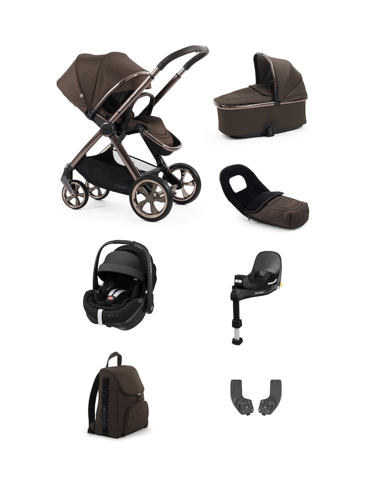 Oyster 7 Piece Chocolate 4 Luxury Bundle with Maxi Cosi 360 Car Seat - Image 1 of 8