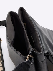 Черный - River Island Flap Over Cross-Body Bag - Image 3 of 5